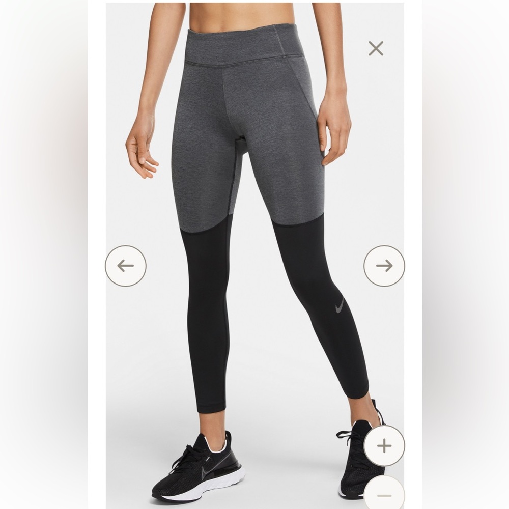 Nike Dri-Fit two-tone fleece tights